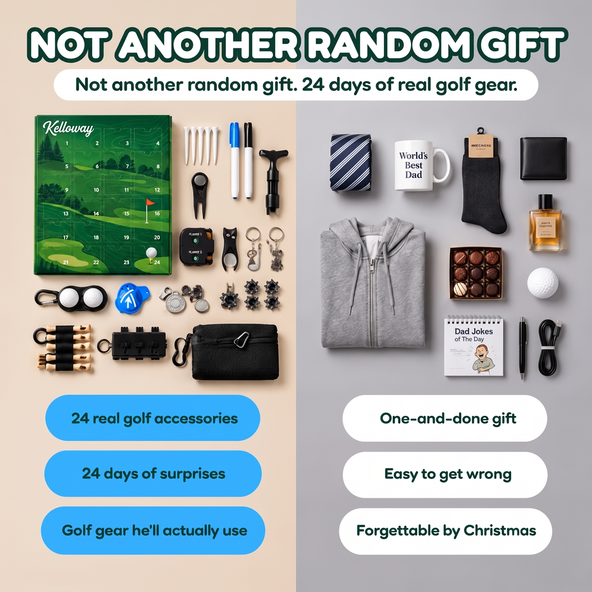 The Golfer's Advent Calendar: 24 Real Golf Accessories, One Behind Every Door