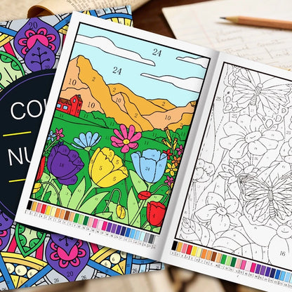 Color By Number Book - 2nd Edition