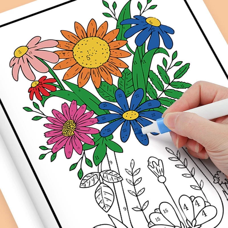 Color By Number Book - 2nd Edition