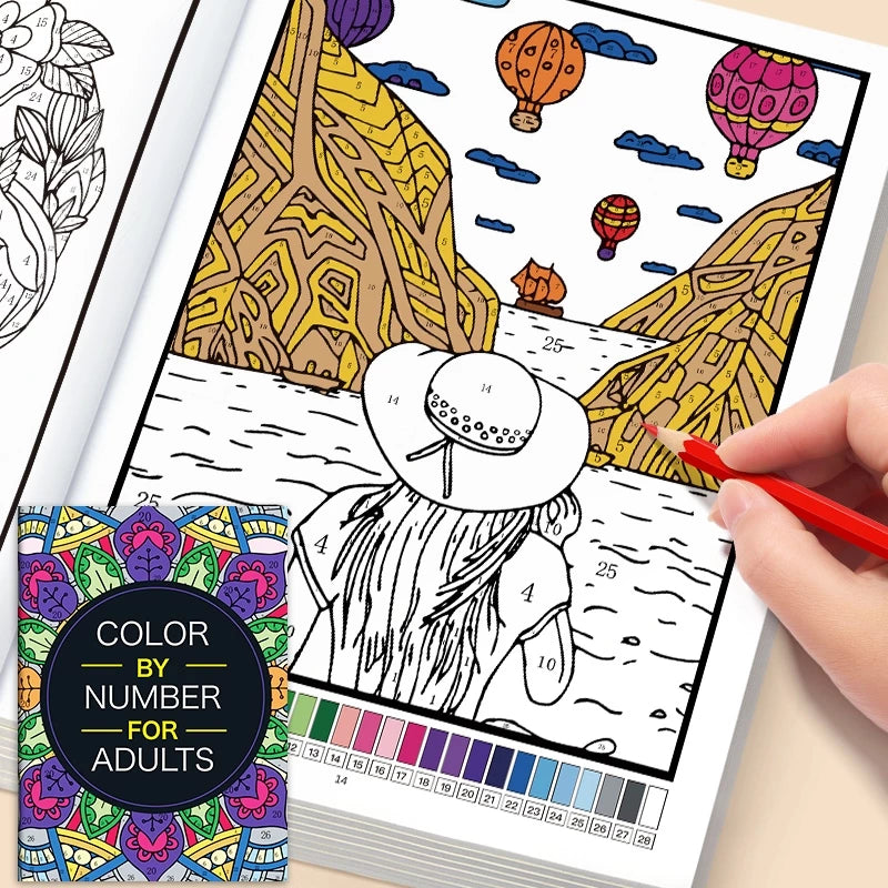 Color By Number Book - 2nd Edition