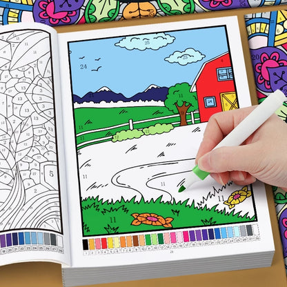 Color By Number Book - 2nd Edition
