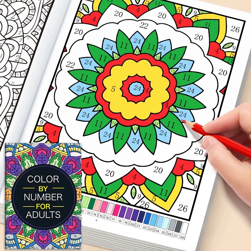 Color By Number Book - 2nd Edition