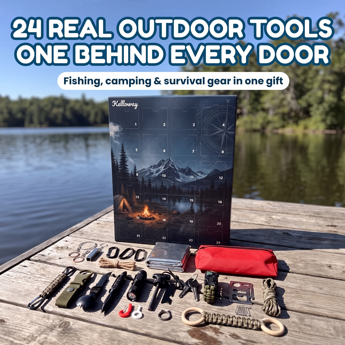 The Outdoorsman Advent Calendar: 24 Real Outdoor Tools, One Behind Every Door