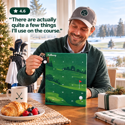 The Golfer's Advent Calendar: 24 Real Golf Accessories, One Behind Every Door