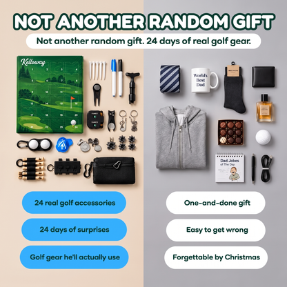 The Golfer's Advent Calendar: 24 Real Golf Accessories, One Behind Every Door