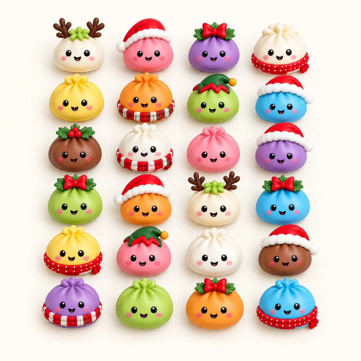 24 squishy surprises in every calendar.